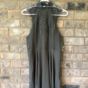 Olive lace- top Alter’d State dress